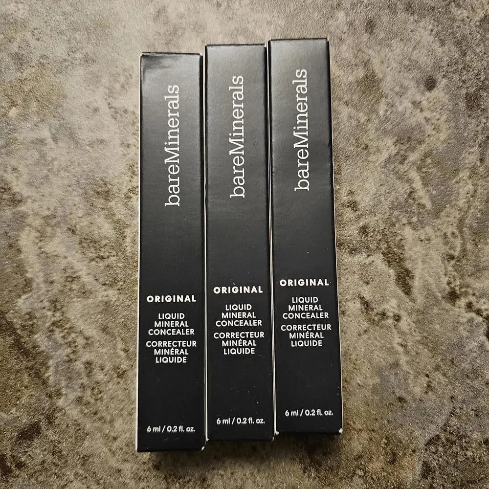 Set of 3 bareMinerals Original Liquid Mineral Concealer‎ - Dark/Deep 5.5N